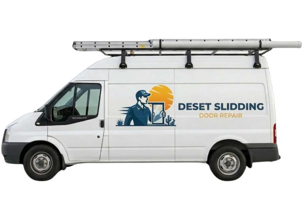 Desert Sliding door repair truck mockup
